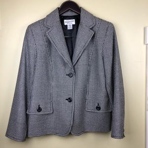 Pendleton Houndstooth Wool Blazer